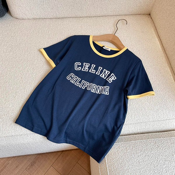 売上総額１位！セリーヌ PARIS 70S Tシャツ 偽物 コットンジャージー ホワイト 2X36H671Q